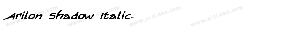 Arilon Shadow Italic字体转换